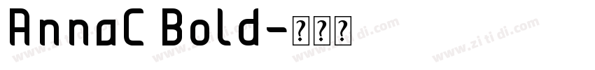 AnnaC Bold字体转换